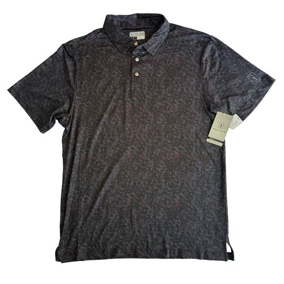 PGA Tour Pro Series Golf Polo Men’s Large Black Dri-FIT UPF 40+ Shirt - Picture 1 of 8